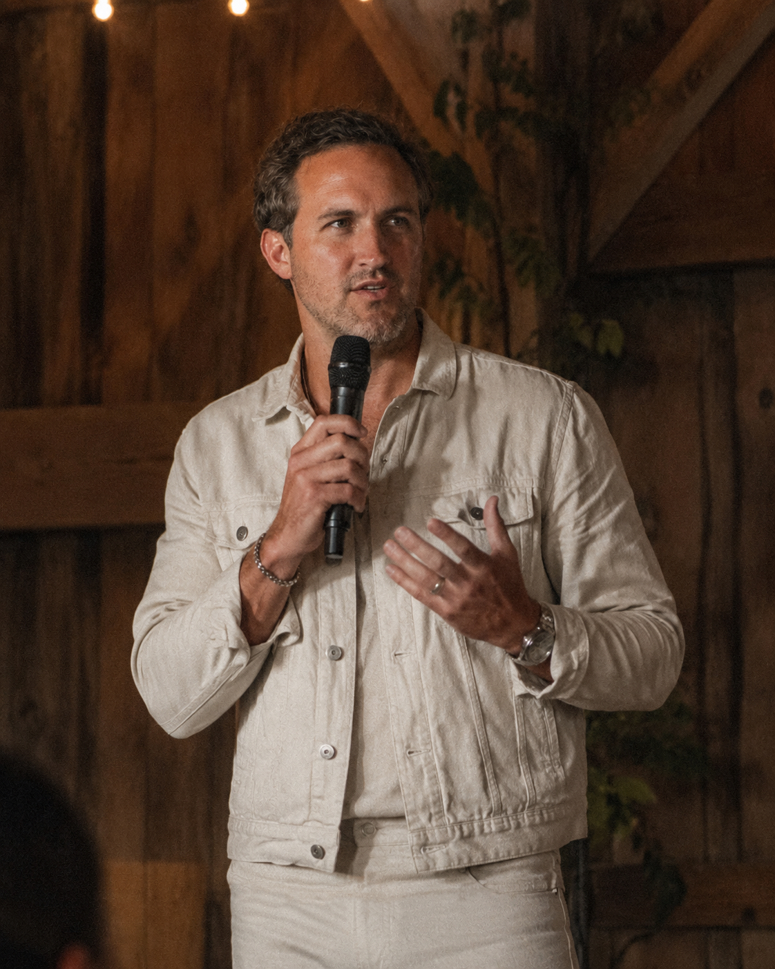 Ian Pratt speaking to a live audience